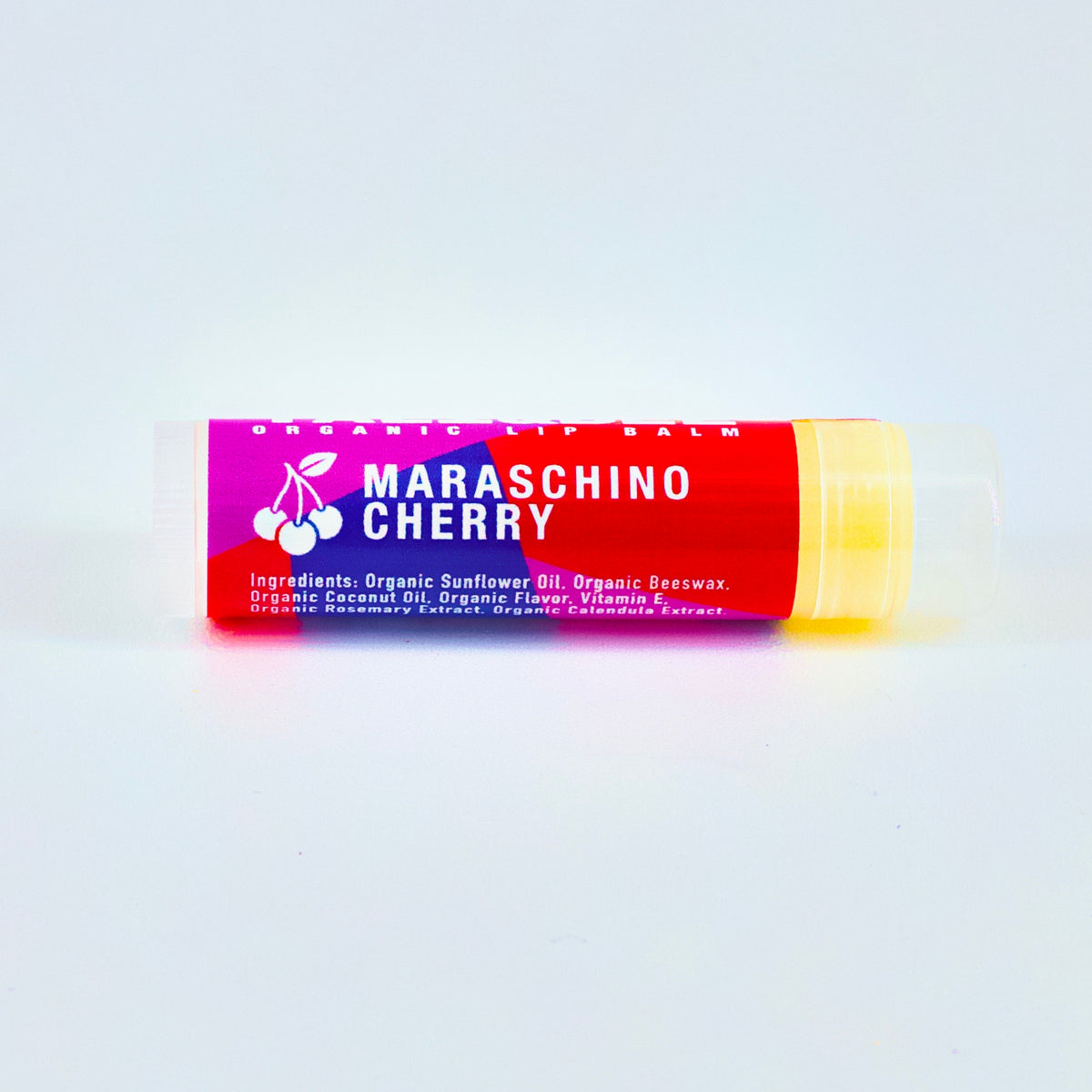 Tali & Bee Organic Lip Balm 3-Pack: Vanilla Ice Cream, Maraschino Cherry, Wild Strawberry