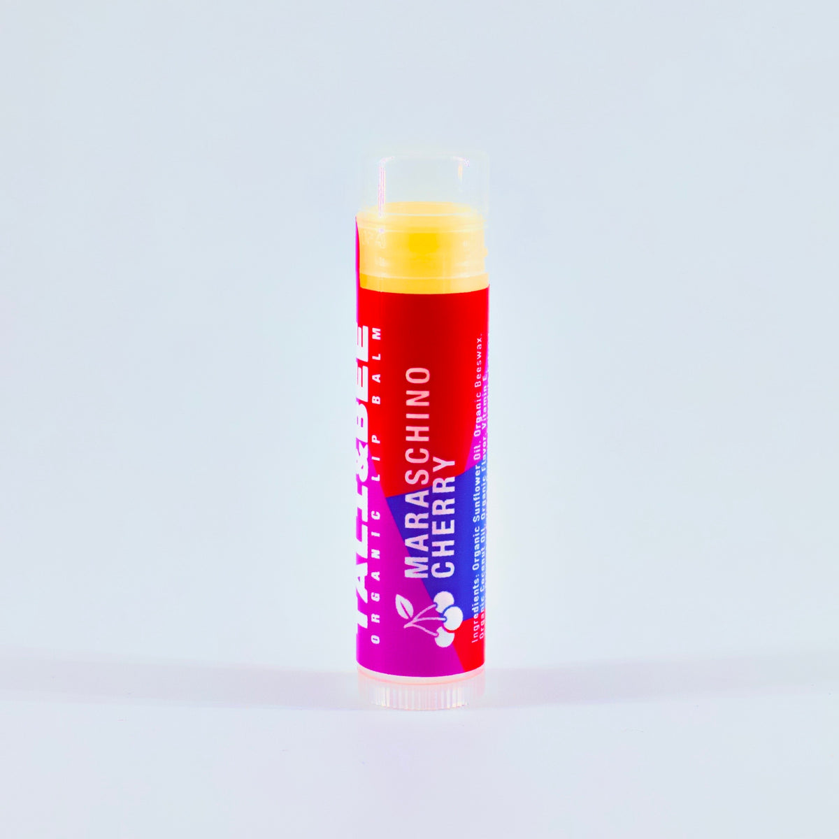 Tali & Bee Organic Lip Balm 3-Pack: Vanilla Ice Cream, Maraschino Cherry, Wild Strawberry