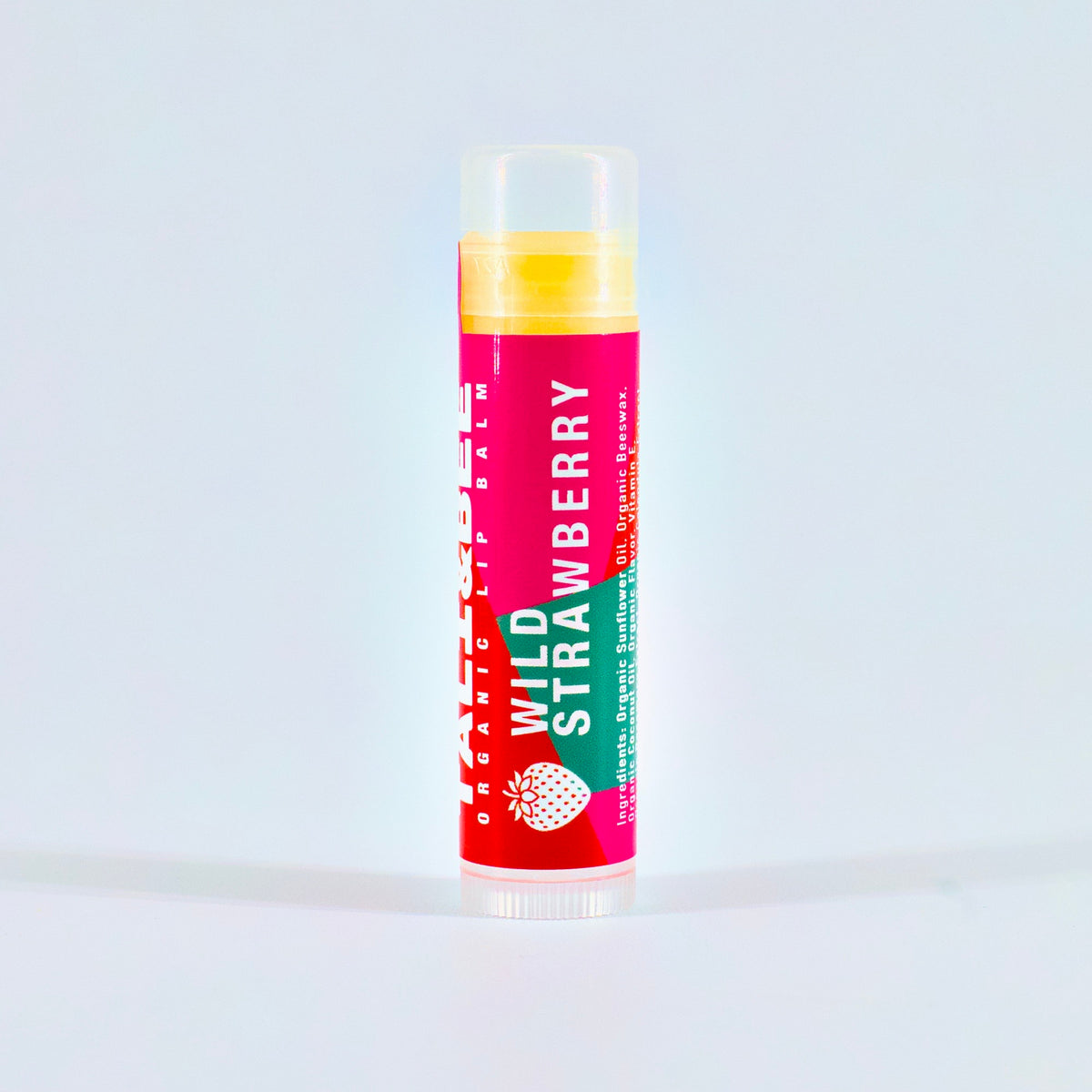 Tali & Bee Organic Lip Balm 3-Pack: Vanilla Ice Cream, Maraschino Cherry, Wild Strawberry